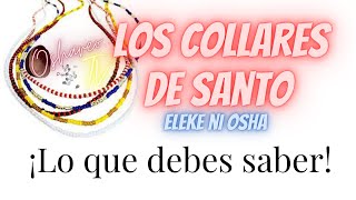 LOS COLLARES DE SANTO  LO QUE DEBES SABER  SANTERIA [upl. by Rosenbaum]