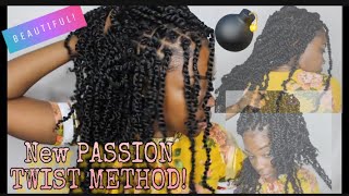 NEW METHOD FOR PASSION TWIST PRE TWISTED CROCHET HAIR TIANA PASSION TWIST HAIR FROM AMAZON 4CHAIR [upl. by Mayer]