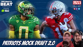 LIVE Patriots Beat Patriots Mock Draft 20 [upl. by Eugirne]