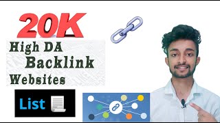 20k Dofollow backlinks List  Free High Authority Dofollow Backlinks from DA 92 PA95 Website [upl. by Nnaaras]