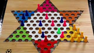 CHINESE CHECKERS ఎలా ఆడాలి How to play CHINESE CHECKERS in TELUGU  Indoor Games  26 Players [upl. by Ivie]