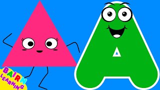 ABC Phonics Song Shapes  English Alphabet Learn A to Z  ABC Song  Alphabet Song  Kids Learning [upl. by Seravaj]