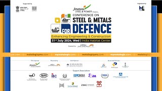 Conference on Steel amp Metals For Defence  31st July 2024  India Habitat Center  LIVE [upl. by Glogau621]