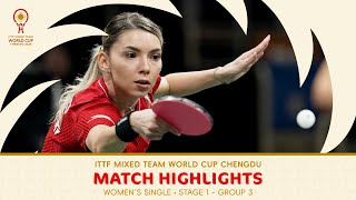 Bernadette Szocs vs Shin Yubin  KOR vs ROU WS  Stage 1  ITTFWorldCup 2024 [upl. by Evreh90]