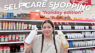 SELF CARE SHOPPING AT TARGET ❤️🎄 winter edition hygiene essentials skincare [upl. by Lenad421]