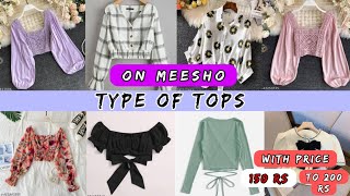 Tops for girls on meesho  Tops for women  trendy Tops 2024  Tops collection 2024 [upl. by Dnaltiak]