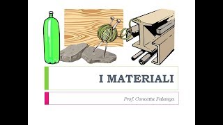 I Materiali  Classi 1 [upl. by Xirtaeb]