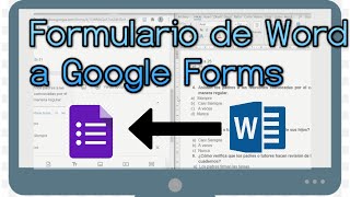 Formulario de Word a Google Forms [upl. by Kally378]