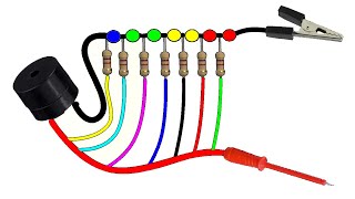 Como medir VOLTAJES con diodos LED muy fácil de hacer [upl. by Nolaf487]