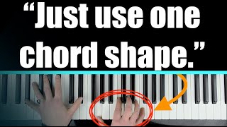 How to easily improvise BEAUTIFUL Piano music using this chord shape [upl. by Jeth]