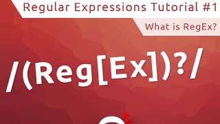 Regular Expressions RegEx Tutorial 1  What is RegEx [upl. by Gnourt]