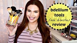 Bdellium Tools FACE MAKEUP BRUSHES  Review amp Comparison [upl. by Leahcym490]