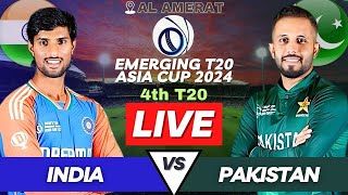 India vs Pakistan Live T20 Match  IND A vs PAK A Live Match Today  Live Emerging Asia Cup 2024 In2 [upl. by Ecerahs]