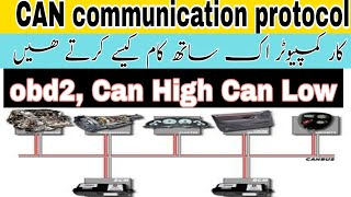 What Is Can BusCAN Communication Protocol in AutomotiveCan BusCan High Can Low In Hindi Urdu [upl. by Jon524]