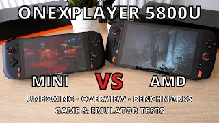 ONEXPLAYER AMD and Mini Ryzen 5800U review and comparison with other Windows gaming handhelds [upl. by Ekeiram]