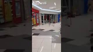 Psycho kids destroy store and throw glass at security [upl. by Khudari145]