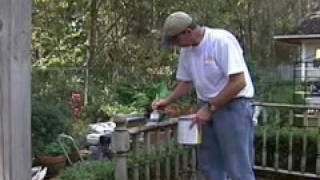 Using Stain Stripper on Your Deck  Part 3 of 6 [upl. by Allwein338]