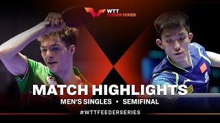 Csaba Andras vs Zhou Kai  MS SF  WTT Feeder Halmstad 2024 [upl. by Cosme]