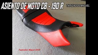 ASIENTO DE MOTO CB  190 R [upl. by Meri]