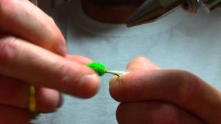 tying salmon flies quotthe green machinequot [upl. by Nadnal]