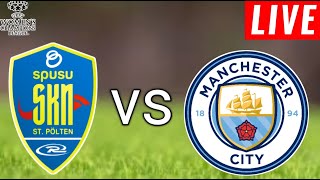 St Polten Woman vs Manchester City Women Live Score l Uefa Champions League Women 2024 [upl. by Zadack]