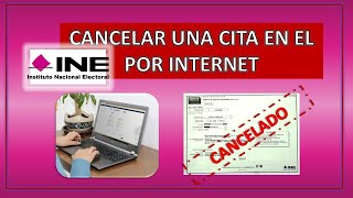 COMO CANCELAR UNA CITA EN EL INE POR INTERNET [upl. by Hyacinth]