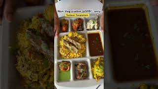 Nonveg platter 599 banaras mey Tandoori temptations central jail road banaras food chicken [upl. by Eenafit]