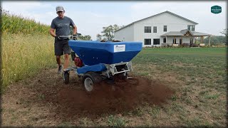 Seeding Overseeding Topdressing and Leveling My Lawn [upl. by Asylla]