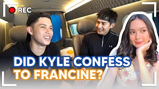 KYLE ECHARRI PRANKS FRANCINE DIAZ MAY BIG CONFESSION KAYA SI KYLE  Robi Domingo [upl. by Niarfe]