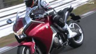 2010 Honda VFR1200F Motorcycle Review [upl. by Eirahcaz286]