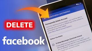 How to Delete Facebook Account permanently temporarily [upl. by Xonnel]