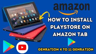 how to install playstore on amazon tab [upl. by Naletak410]