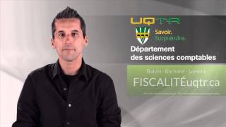 Cours en ligne en Fiscalité à lUQTR 100 OUVERT et GRATUIT [upl. by Garrott917]