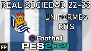 PES 2021  Uniformeskits Real Sociedad 2223 Xbox [upl. by Zsamot]