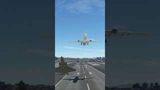 F35 hi Alpha while a Jetliner takes off over it msfs [upl. by Goto893]