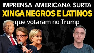 SURTARAM Imprensa americana xinga negros e latinos por terem votado no TRUMP [upl. by Bonnice]