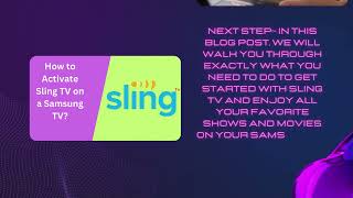 sling tv activate  StepByStep Guide to Activate Sling TV [upl. by Battista]