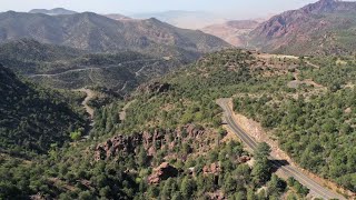 Drones Eye View of Morenci Chase Creek Overlook [upl. by Carper]