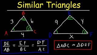 Similar Triangles and Figures Enlargement Ratios amp Proportions Geometry Word Problems [upl. by Mraz]