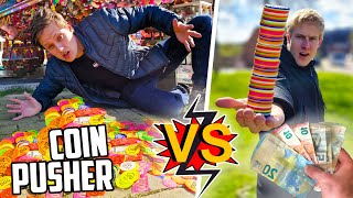 €50 COINPUSHER CHALLENGE SVEN VS KOEN [upl. by Suckow]