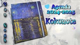 AGENDA KOKONOTE 2024 2025 Van Gogh 💖 Review 💖 Back to school 💞 [upl. by Uticas]