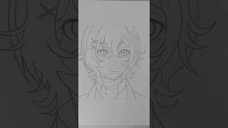 Drawing Juuzou Suzuya❤️🖤 drawing art sketch anime tokyoghoul [upl. by Ola]