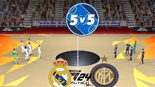 Real Madrid vs Inter Milan Fc24 Futsal [upl. by Nautna]