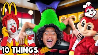 10 THINGS YOU SHOULD NOT DO AT MCDONALDS amp JOLLIBEES [upl. by Marigolda]