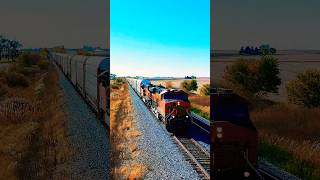 BNSF Auto Rack by Drone [upl. by Ahsinam]