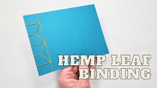 Japanese Bookbinding Tutorial  Hemp Leaf Stitch  Learn How to Bind Sheets of Paper into a Book [upl. by Mcwherter]