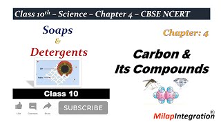 Soaps amp Detergents  Chapter 4  Class 10  Science  CBSE NCERT  Milap Integration [upl. by Akimehs]