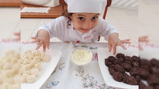 RECEITA DE BRIGADEIRO DE CHOCOLATE E DE LEITE NINHO [upl. by Alliuqal]