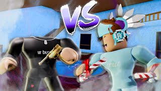 1v1ing ChillzMM2 Funny Moments Murder Mystery 2 [upl. by Colet]