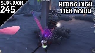 Kiting High Tier Naiad  Survivor Rank 245 Identity v [upl. by Ahsiemak]